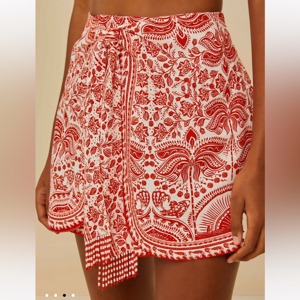 new Farm Rio Red River Ride Lenzing™ Ecovero™ Euroflax™ Shorts